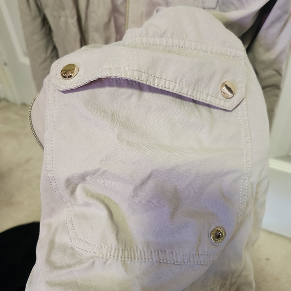 Olsen Light Gray Cargo Jacket - Picture 6 of 7